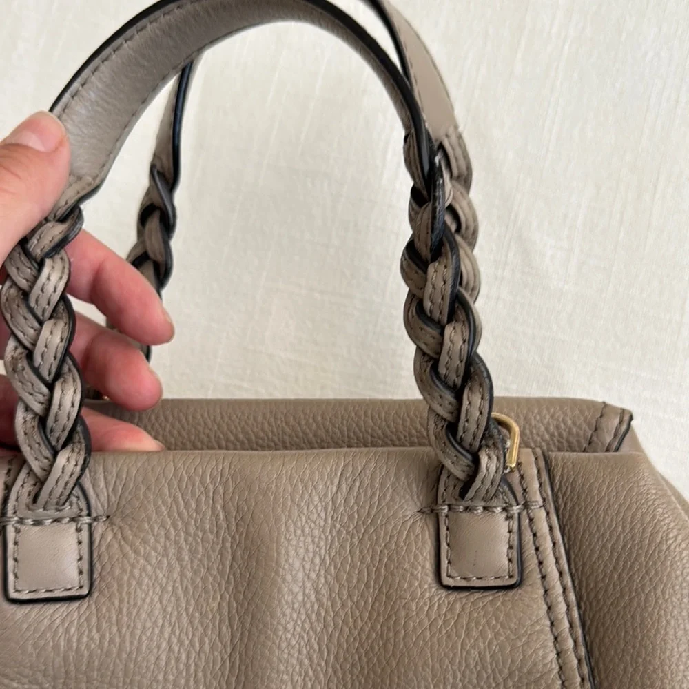 TORY BURCH Taupe Leather Handbag - Picture 4 of 7